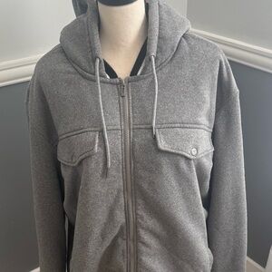 ECKO UNLTD Men's Renown Sherpa Varsity Jacket In Gray... XXL